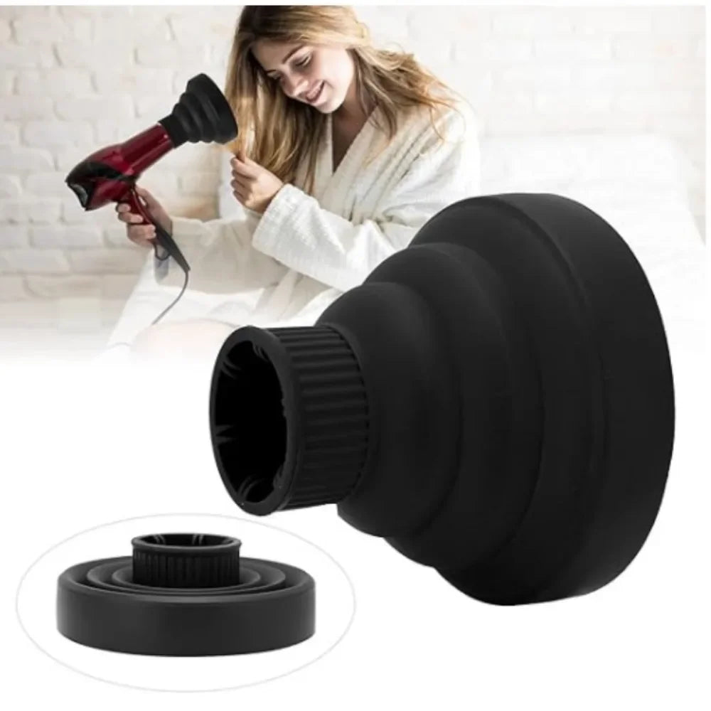 Silicone Hairdryer Diffuser Cover Foldable Temperature Resistant Qme