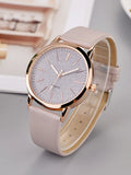 Women Watch Ladies Rhinestone Dial Wristwatch Leather Band Casual Bracele Watch Fashion Casual Leather Belt Quartz Watches Gifts Qme grey