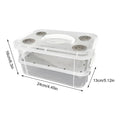 Mealworm Breeding Transparent Fine Mesh Corn Worm Feeding Bins Yellow Qme Clear CN