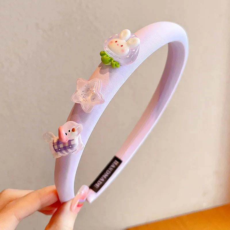 Hello Kitty Kuromi Hair Accessories Cute and Adorable Headbands That Don't Tighten the Hair Versatile Hair Clips and Accessori Qme 2