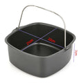 Air Fryer Non-stick Cake Baking Tray Basket Philips Dish Pan Kitchen Qme 8inch