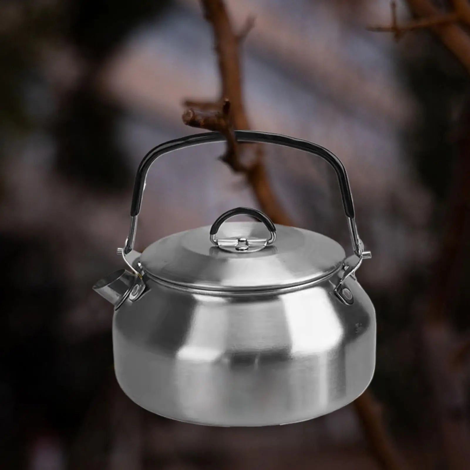 Tea Kettles Stainless Steel Boiling Kettle Foldable Handle Warmer Qme