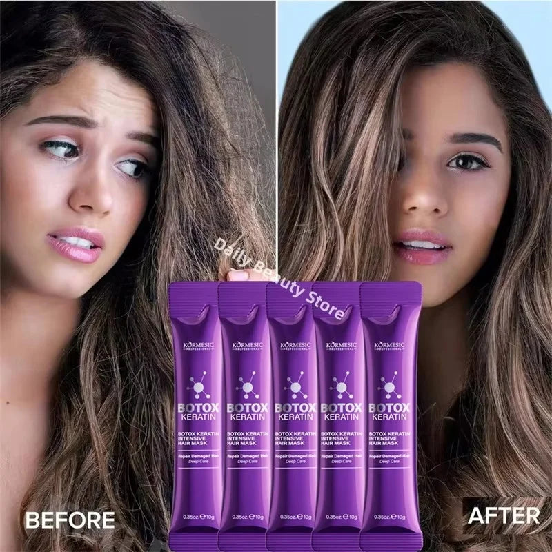 5 Seconds Repair Magical Keratin Hair Mask Damaged Frizzy Hair Soft Smooth Shiny Nutrition Deep Moisturize Hair Care Mask New Qme 5pc