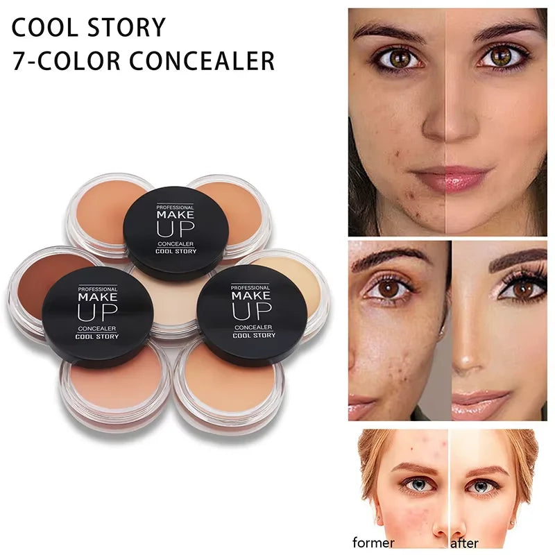 Cool Story Concealer Liquid Waterproof Black Eyes Spot Tattoo Scar Qme