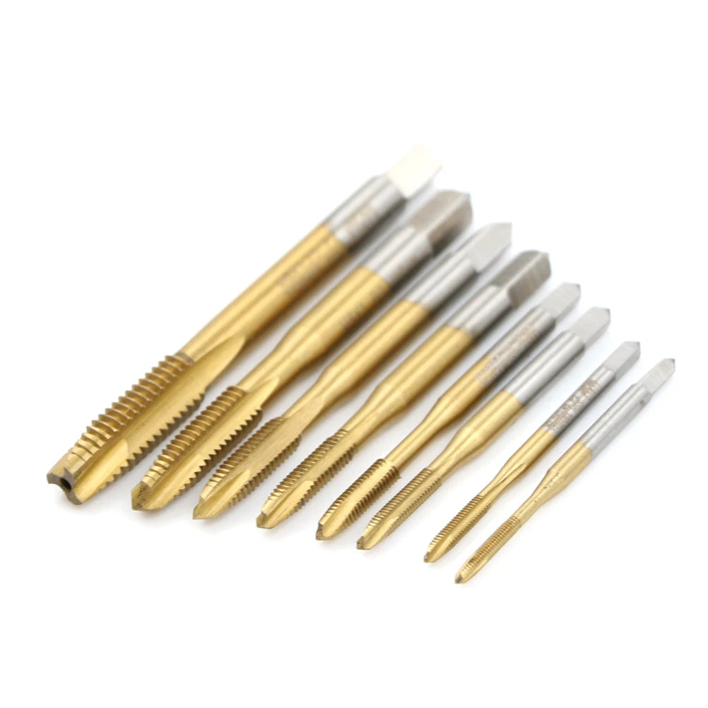 M2/M2.5/M3/M3.5/M4/M5/M6/M8 HSS Metric Straight Flute Thread Screw Tap Plug Tap Qme