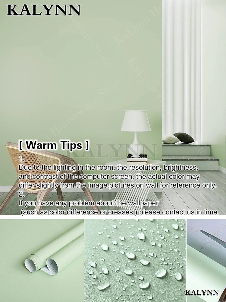 Sage Green Self-adhesive Wallpaper Vinyl Stick Peel Contact Paper Qme A01 Sage Green 3mx40cm(118inx15in