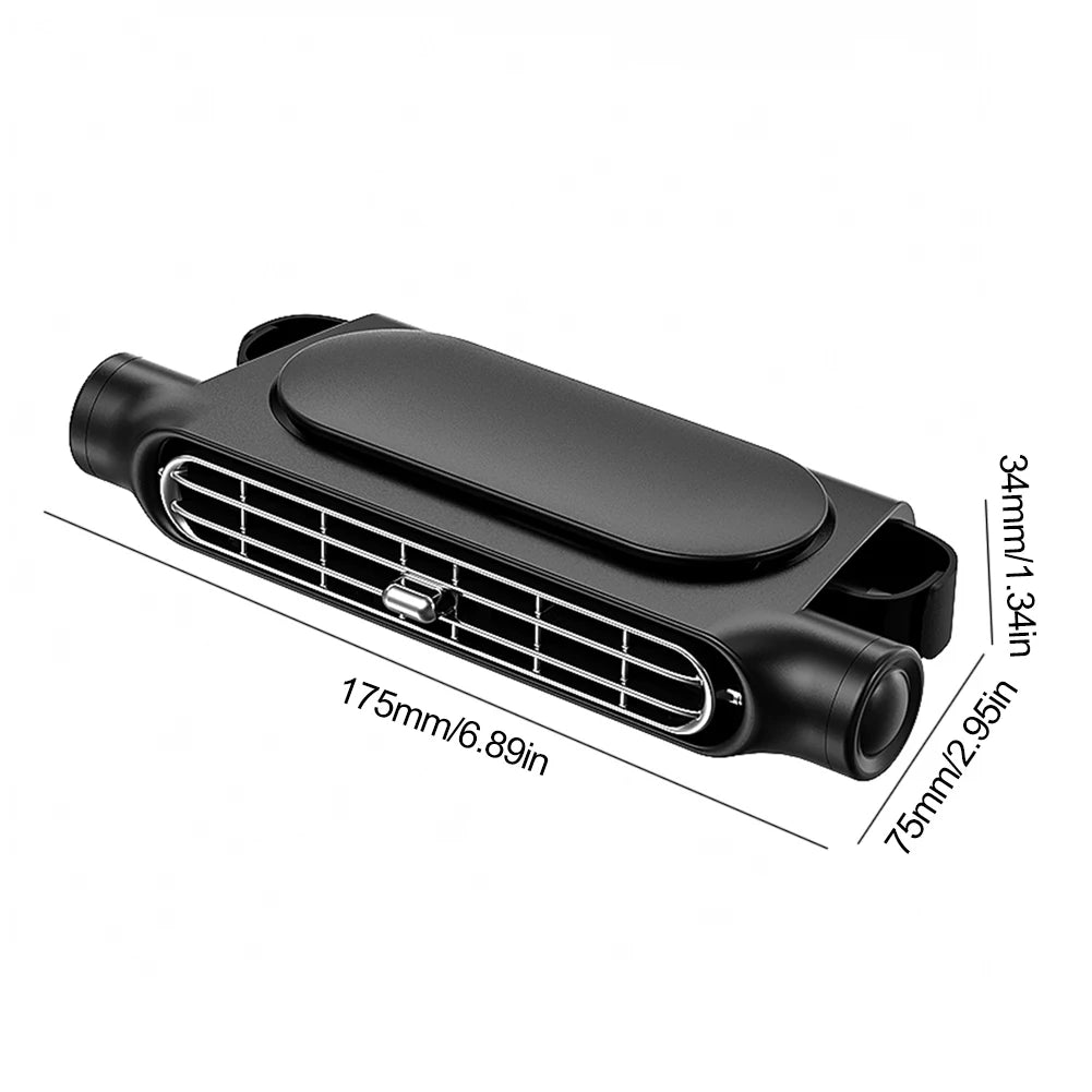 USB Car Interior Rear Headrest Fan Cooler 3 Speeds Adjustable Car Seat Headrest Fan Rear Seat Ventilator Summer Car Accessories Qme
