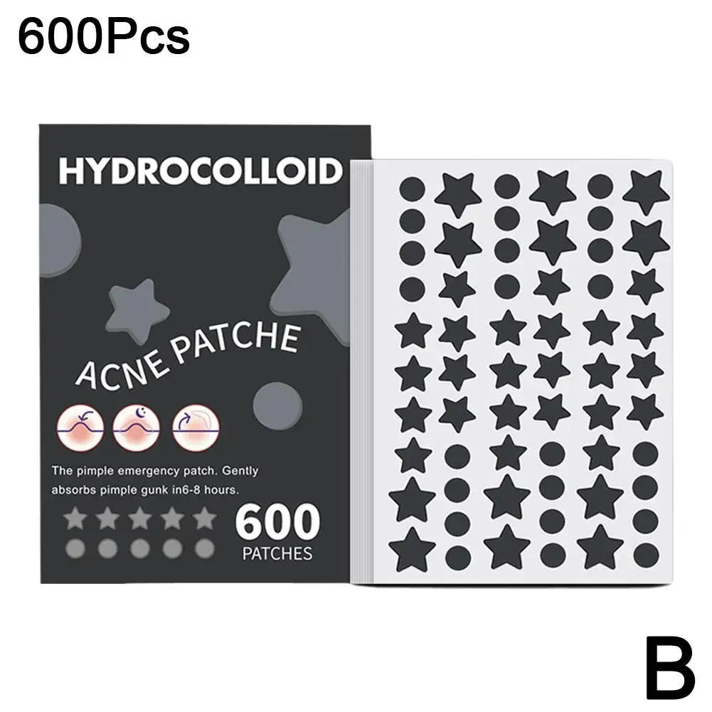 New 600pcs Star Acne Patch Mild Non-irritating Lightens Acne For Blackheads Closed Comedones Hydrocolloid Acne Sticker S0U6 Qme B CN