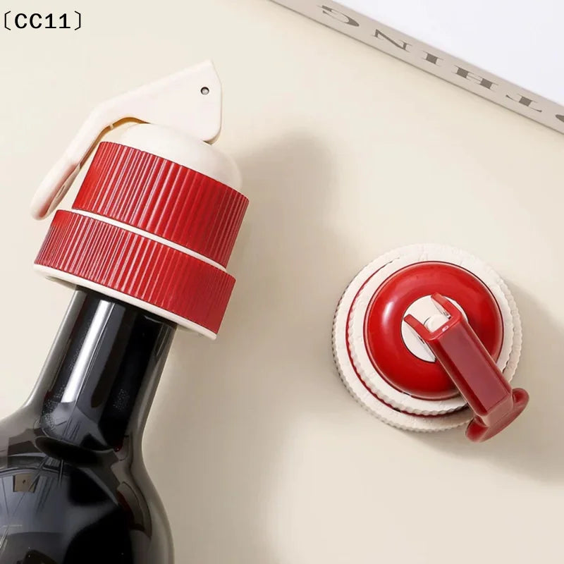 Wine Stopper Vacuum Red Spirits Reusable Universal Bottle Timer CC11 Qme