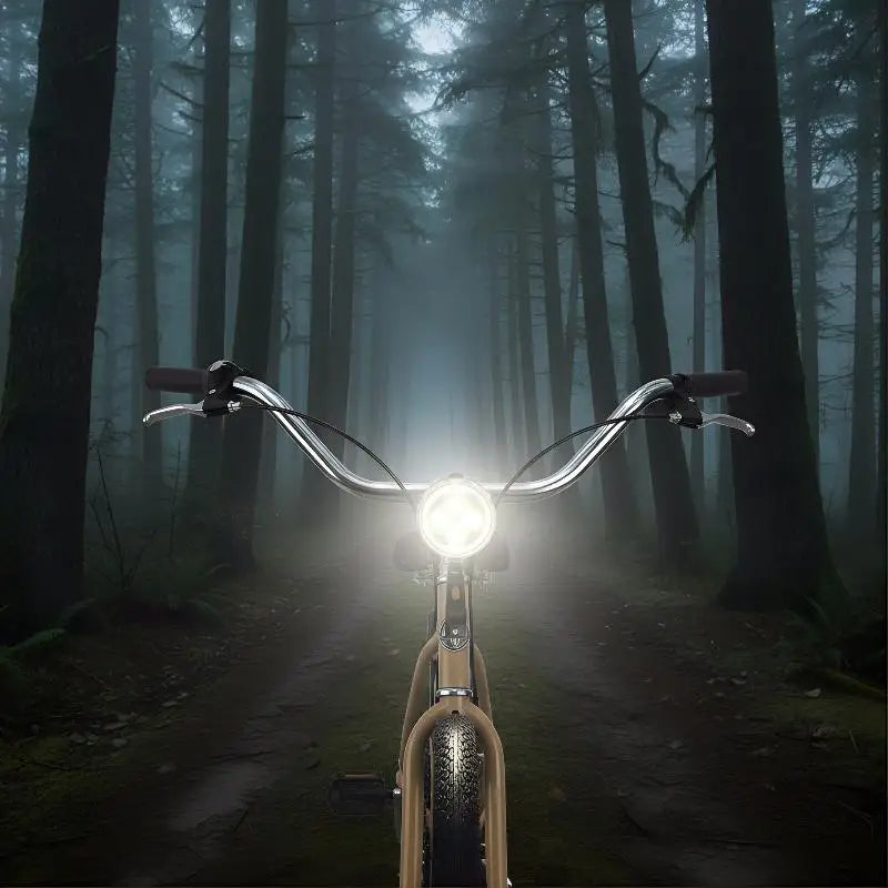 Vintage Bicycle Front Light 3 LED Bike Headlight Flashlight Retro Qme