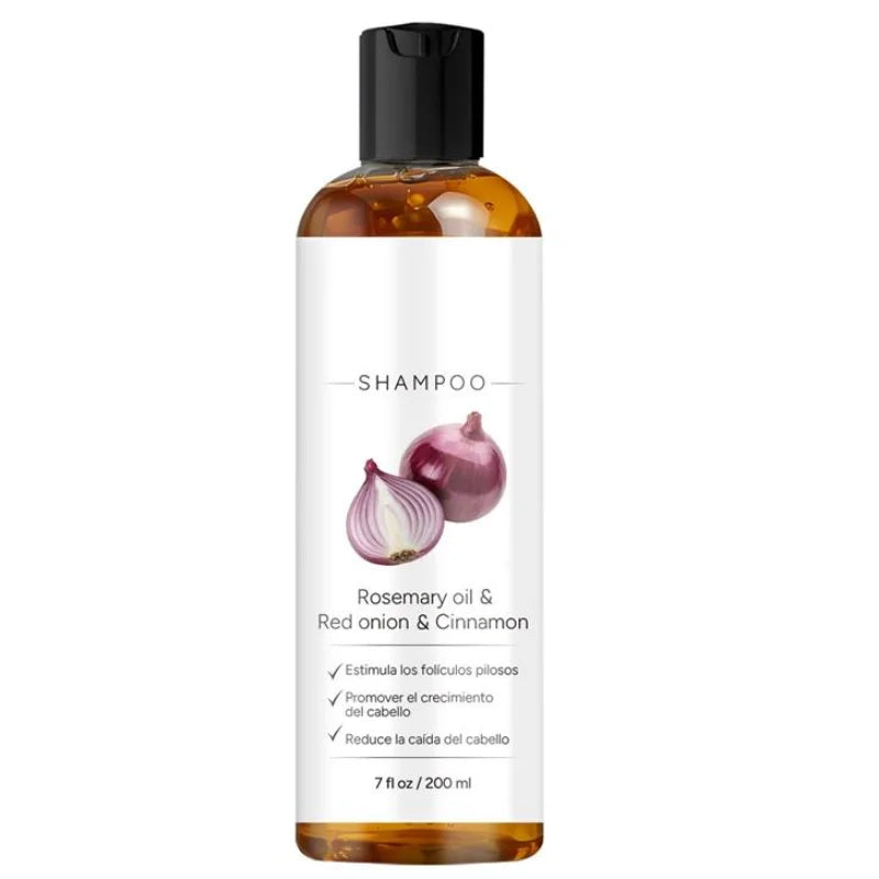 Rosemary Red Onion Hair Care Shampoo Balances Oil Dryness Enhances Qme Onion Cinnamon 200ML