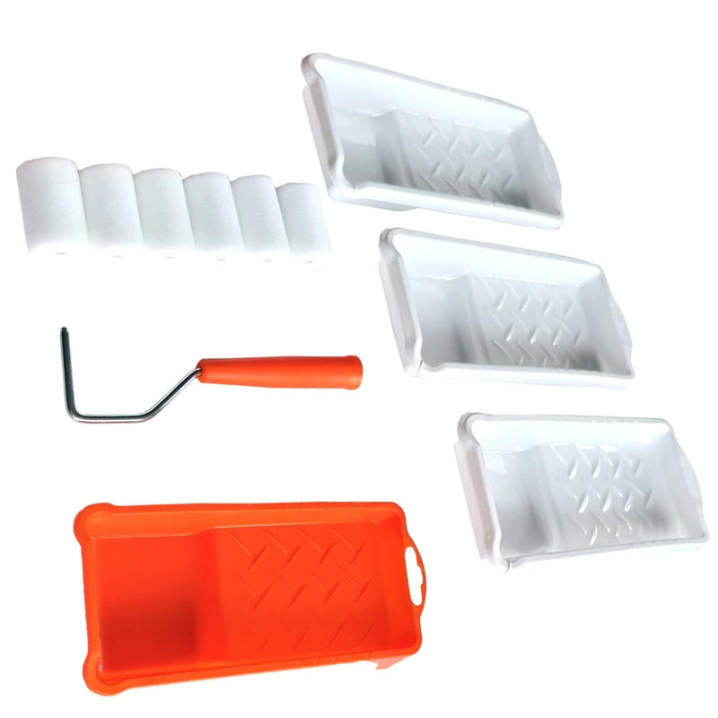 Small Paint Roller High-density Foam Tray Liner Wall Painting Tools Qme
