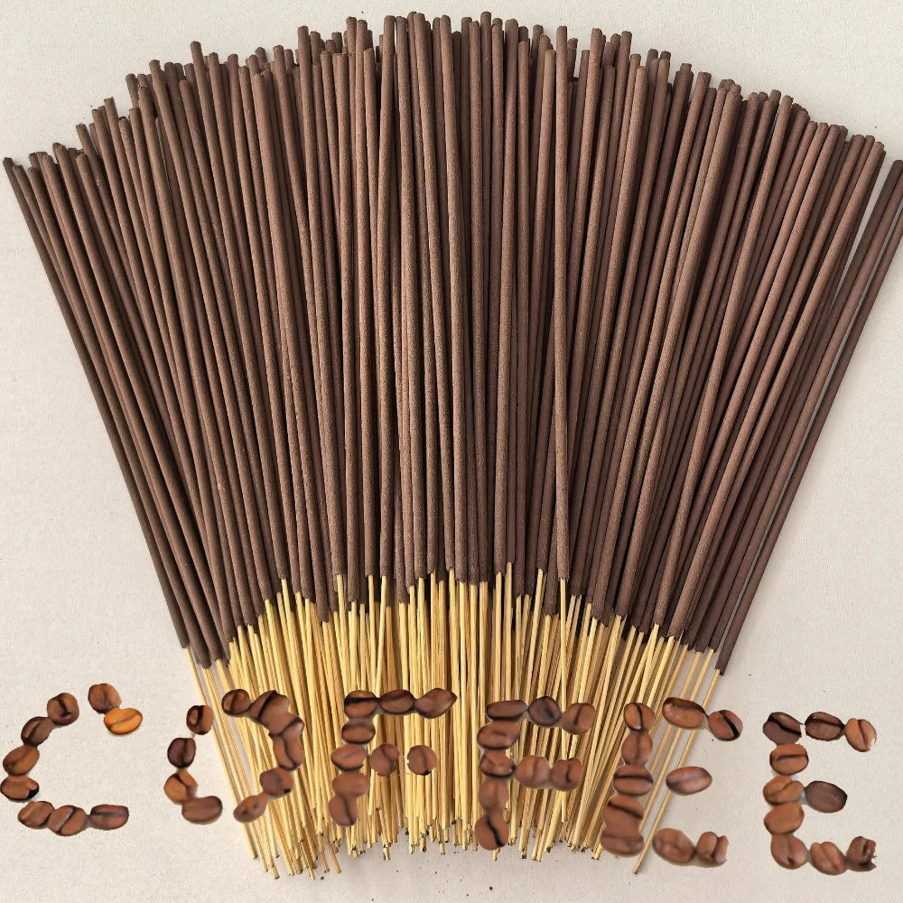 High-Grade Coffee-Scented Incense Sticks, Made of Natural Fragrance Powder, a Must-Have for Home with Long-Lasting Fragrance Qme
