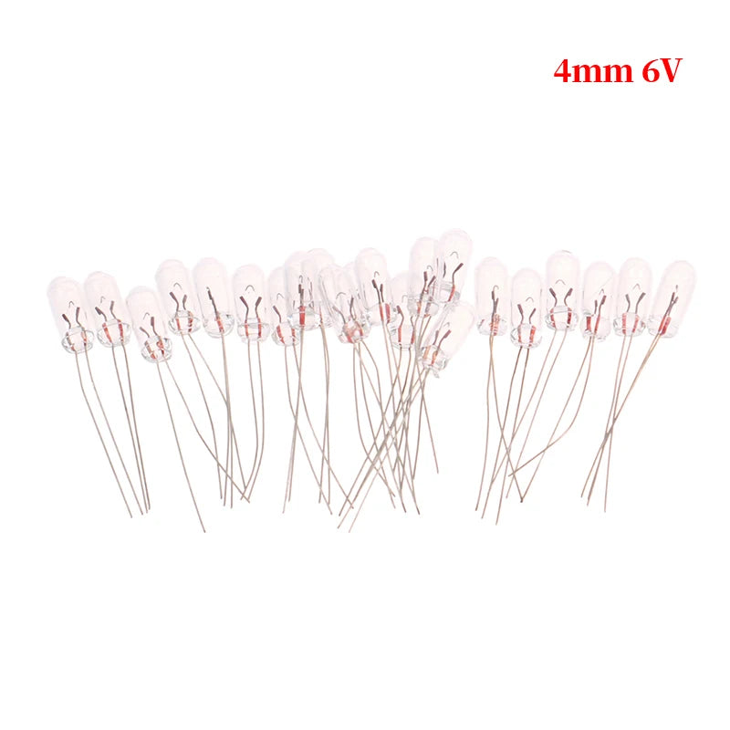 Miniature 3 6V 12V Lamp Light Bulb Edison Incandescent Filament Rice Qme 6V