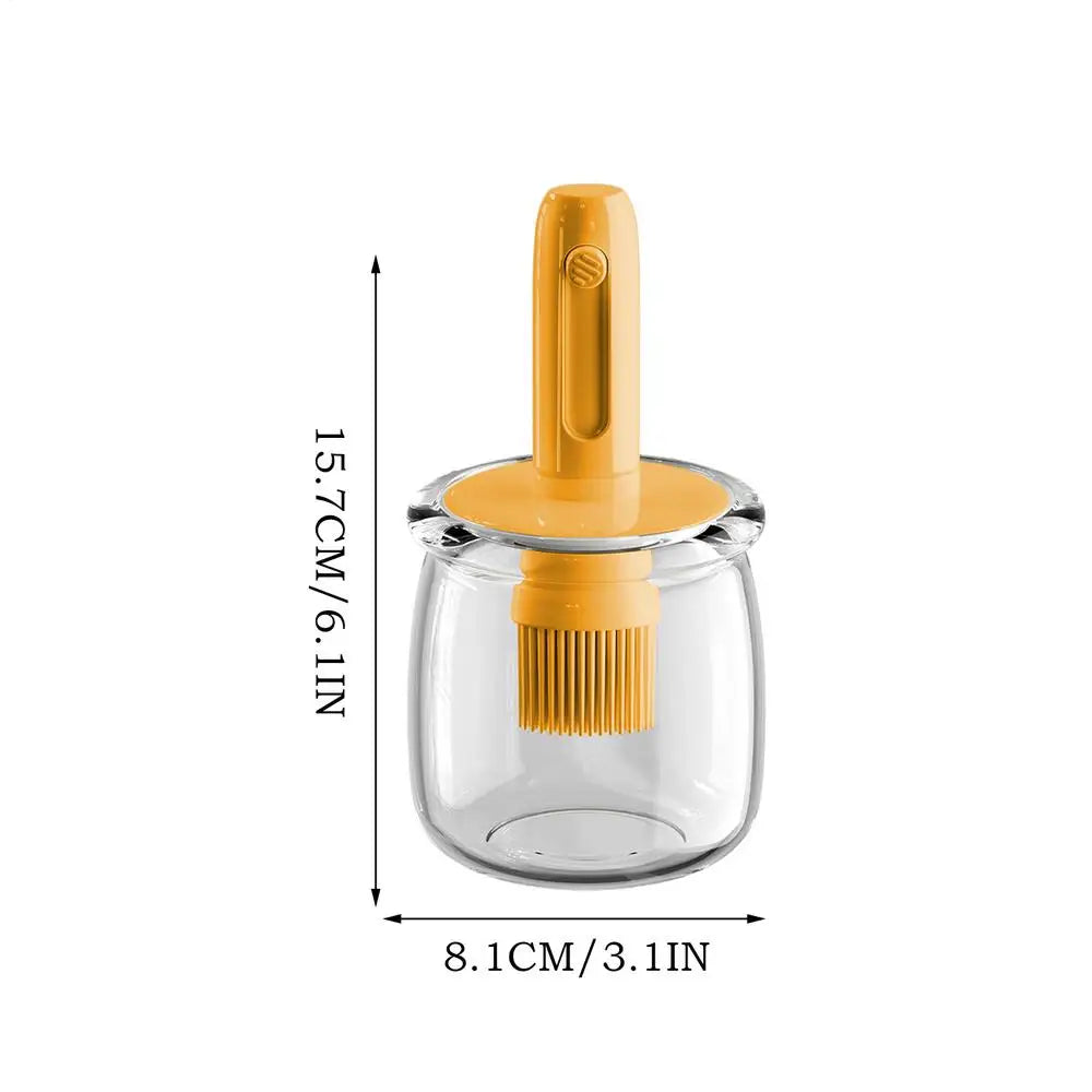 Oil Dispenser Silicone Sauce Bottle Detachable Brush Cooking Tool Qme China Mainland YELLOW