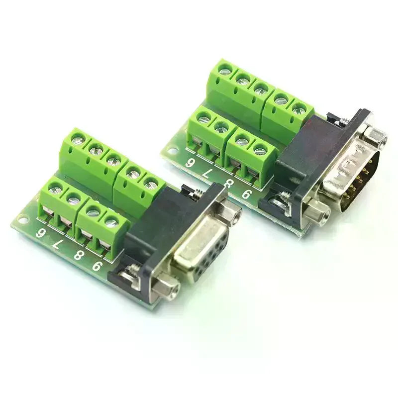Db9 Serial Com Transfer-free Solder Terminals Rs232 Male Connector Qme