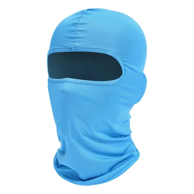 Balaclava Full Face Mask Hiking Cycling Camping Hunting Airsoft Cap Bike Head Cover Summer Men Women Ski Mask Hiking Scarves Qme Light Blue