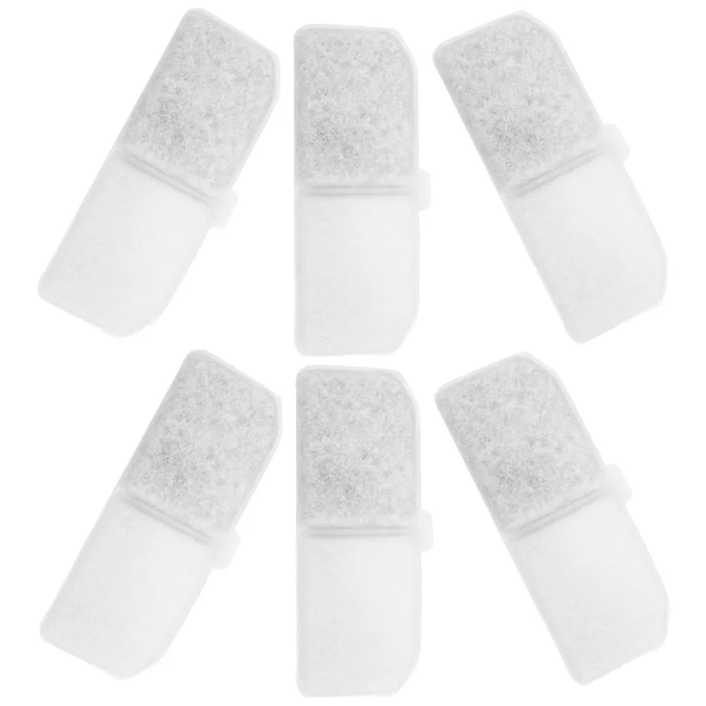6Pcs Pet Water Fountain Filters Replacement Cat Dog Water Fountain Filter Tool for Effective Odor Chlorine Removal Qme Default Title