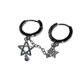Silver Star Chain Ear Bone Nail Y2K Fashion Hottie Earrings Women Qme OneSize