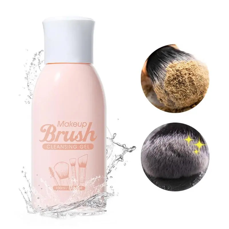 Makeup Brush Cleaner Solution Shampoo Puff Cleaning Remover Quickly Qme