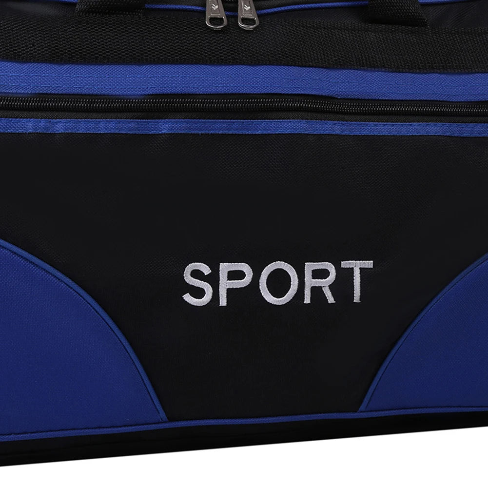 Oxford Fitness Bag Waterproof Fitness Training Bag Multifunctional Wear-resistant Adjustable Shoulder Strap for Outdoor Football Qme