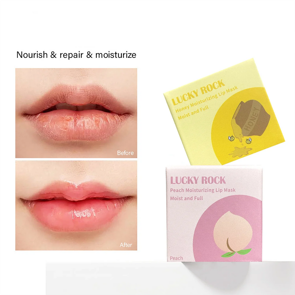 Honey Lip Mask Balm Moisturizing Exfoliating Nourishing Waterproof Qme