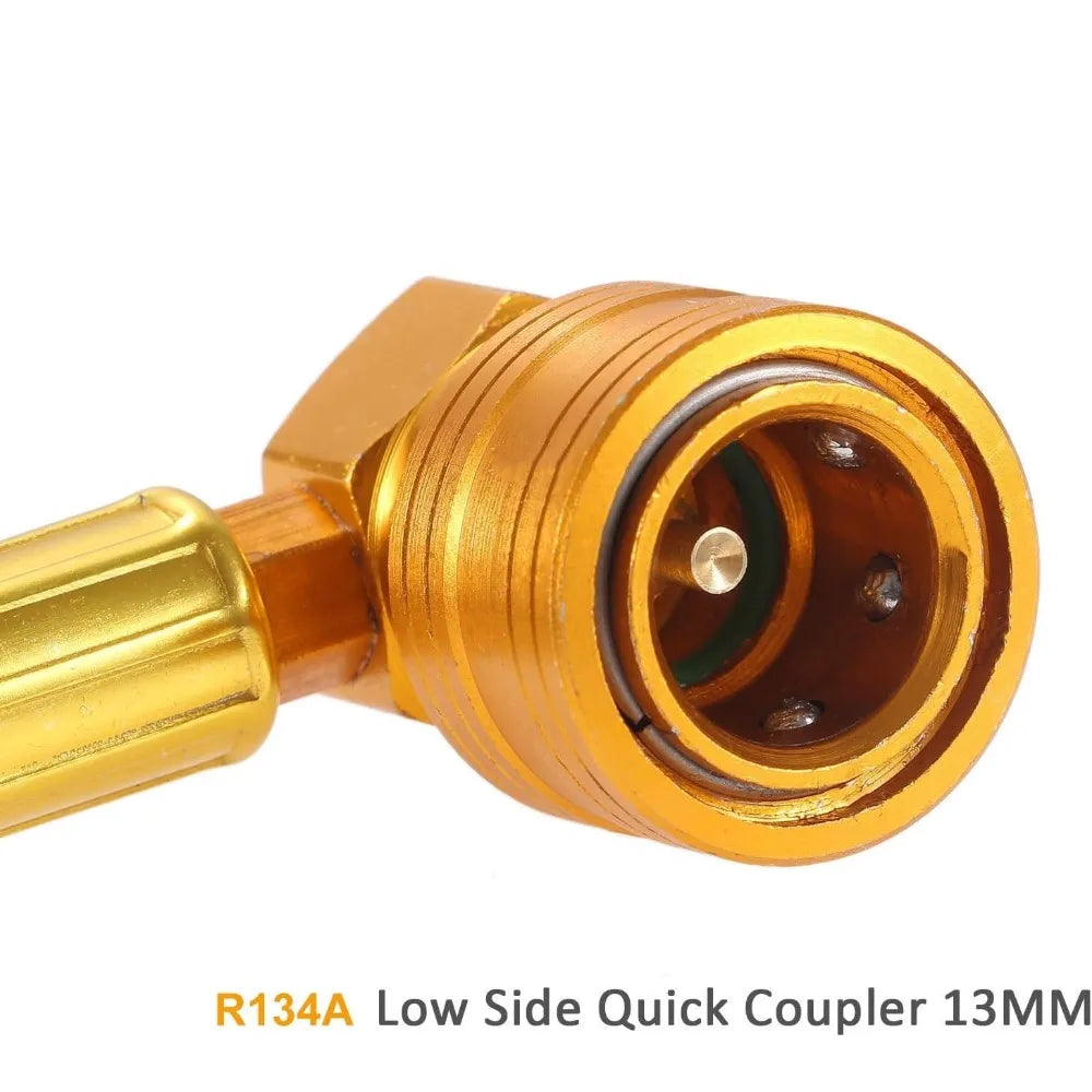 R134A Recharge Measuring Hose Can Tap Gauge Refrigerant Charging Pipe Adapter Air conditioning Car accessories Qme