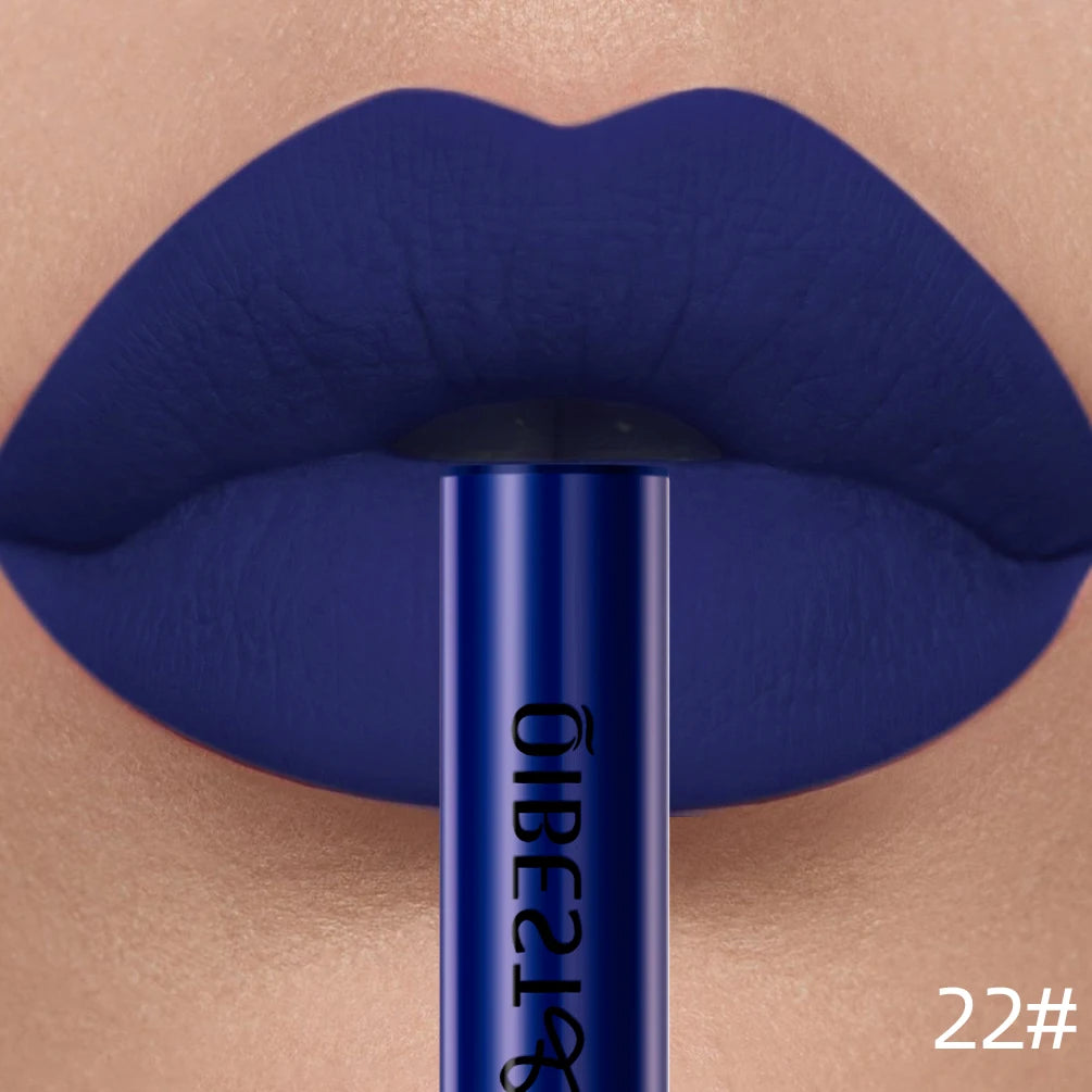 QIBEST Sexy Lipgloss Lasting Velvet Matte Lip Gloss Liquid Lipstick