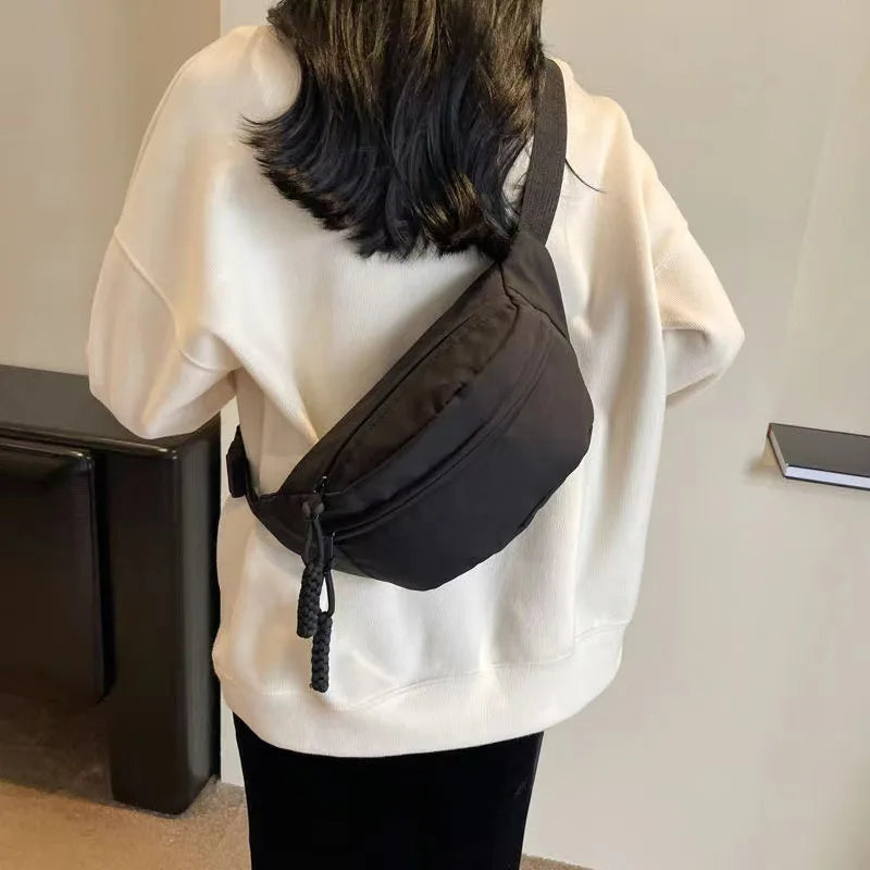 Premium Waterproof Chest Large Crossbody Bag Unisex Minimalist Travel Qme
