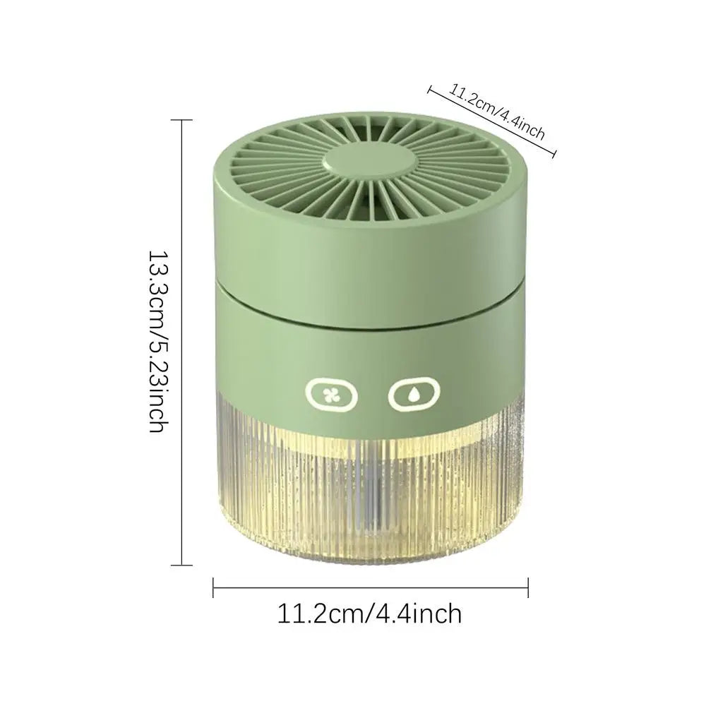 Misting Fan Portable USB Charging Foldable Portable Fan Personal Fans With Low Noise Design Household Fans For Travel Camping Qme Green China Mainland