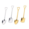 Creative Ice Cream Spoon INS Stainless Steel Shovel Coffee Tea Qme 4pcs Mixed