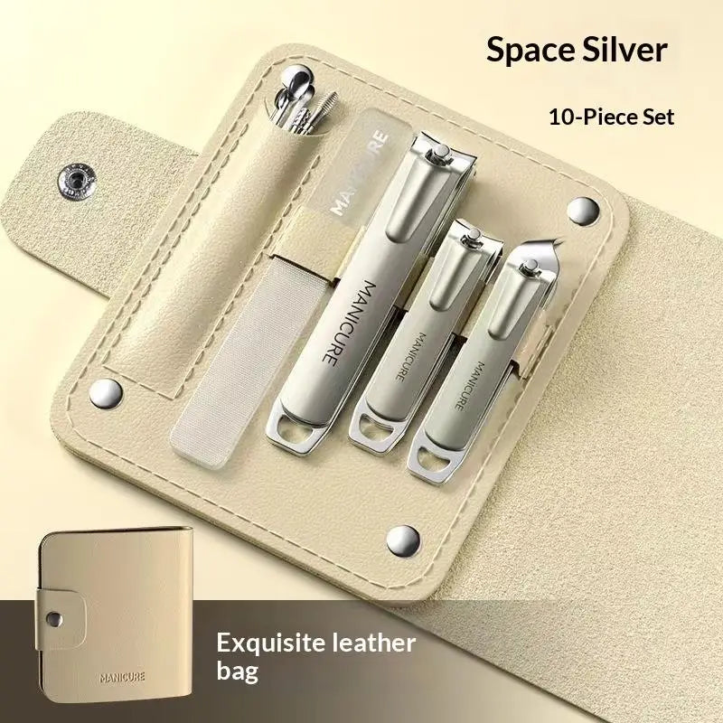 10-Piece Professional Nail Clippers Stainless Steel Manicure Pedicure Qme A6