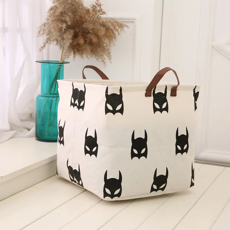 Organizer Bag Cotton and Linen Dirty Clothes Laundry Basket Foldable Laundry Basket Storage Household Sundries Storage Basket Qme BAT