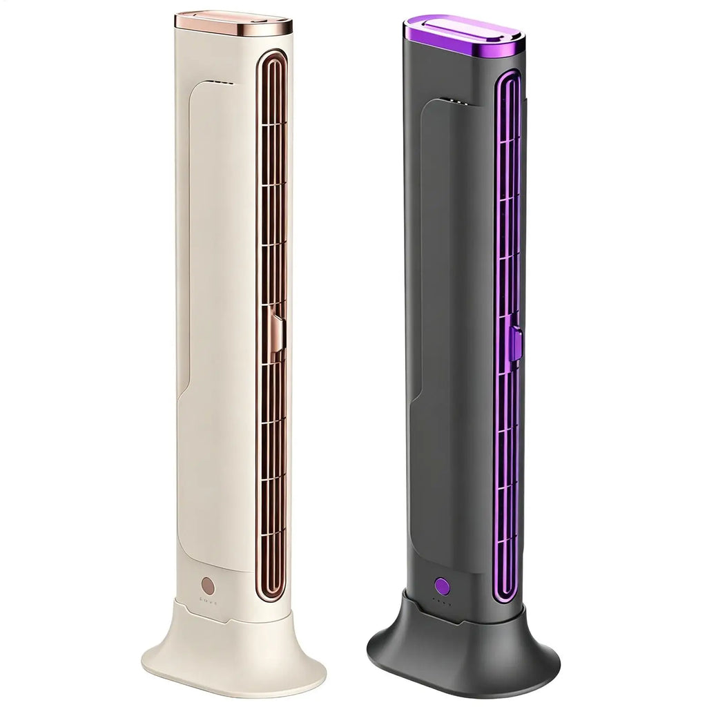 New Small Portable Fan Bladeless USB Rechargeable Device Office Work Fan For Desk Office Home Car Camping Outdoor Qme
