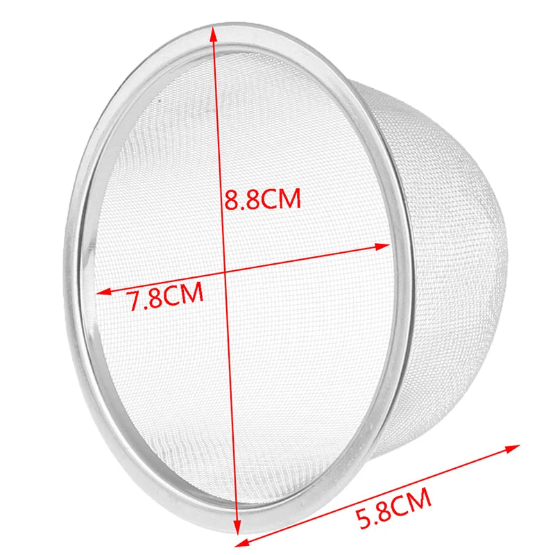 Diameter 5- Reusable Stainless Steel Mesh Tea Infuser Strainer Teapot Qme