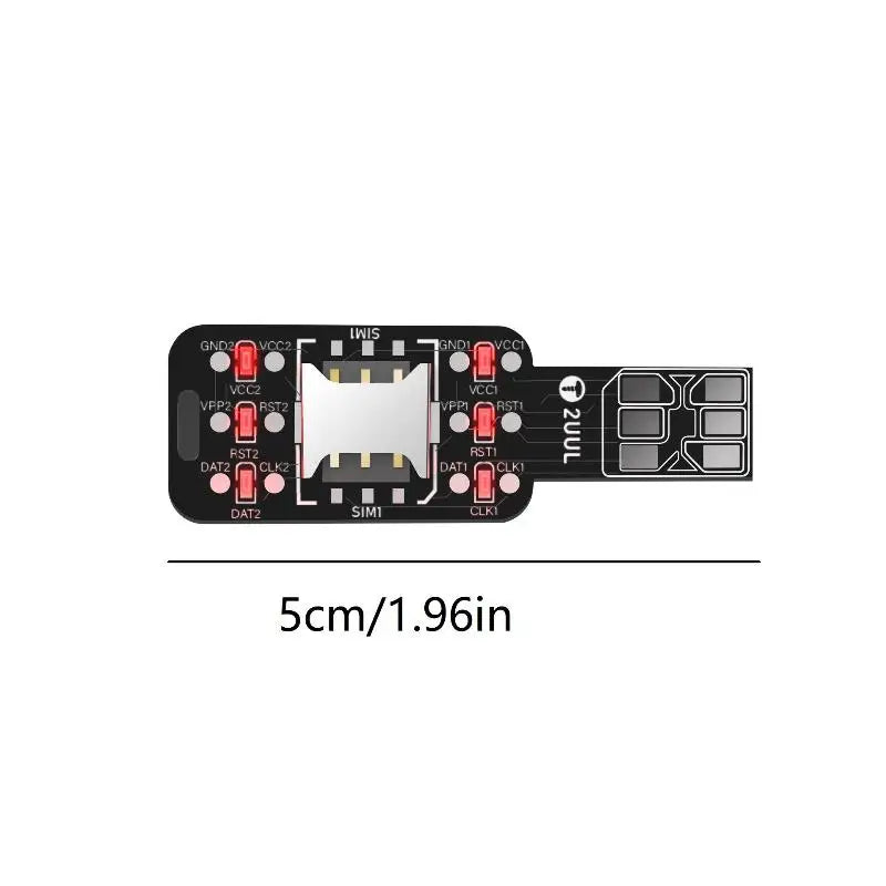 2UUL Dual SIM Card Tester LED Indicator Fast Detection Device Phone Qme