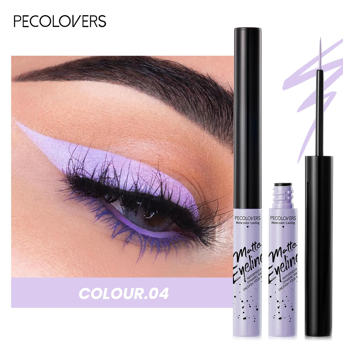 Matte Eyeliner Liquid Pen Multi-color Selection Waterproof Sweat Qme 04