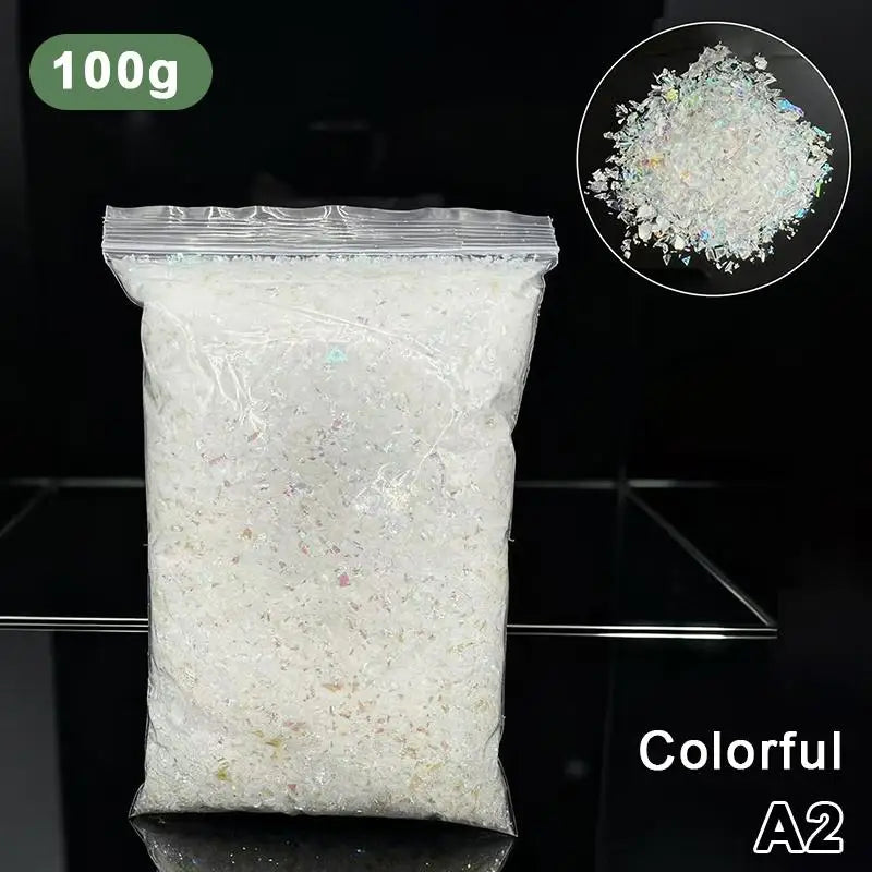 Fluffy Artificial Fake Snow Powder No Mess Non-sticky Safe Film Qme A2