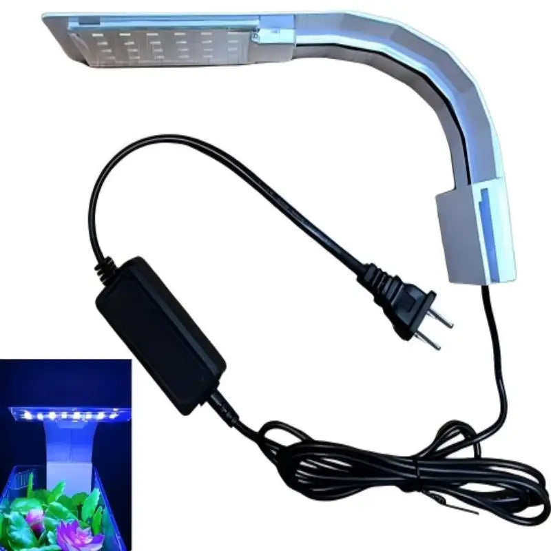 Ultra-Thin LED Aquarium Light Clip-On Fish Tank Light With 3 Color Modes Full Spectrum Bright Lamp for Aquarium Fish Tank Decor Qme C