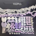 DIY Decorative Lace Appliques Kit Gothic Lolita Trim Decor Set Bow Lace Accessories Set Card Cover Pain Bag DIY Material Pack Qme A1