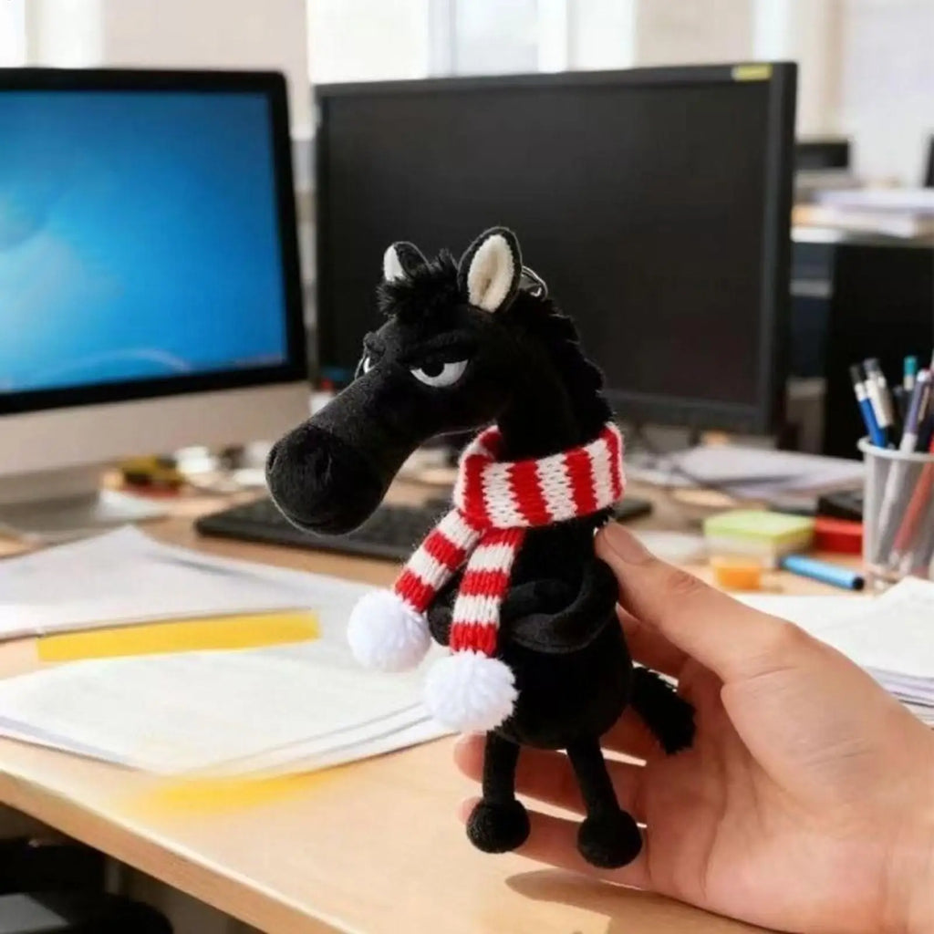 Plush Keychains Fashion 2026 Year Of The Horse Plush Keyring Horse Keyring Backpack Pendant for Men Women Boys Girls Youth Teens Qme