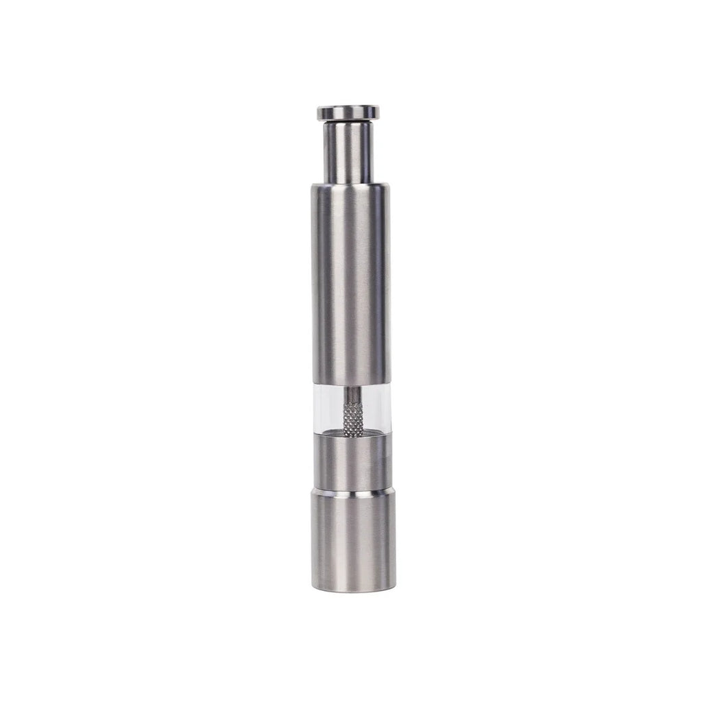 1-2PCS Stainless Steel Press Grinder,Manual Pepper Mill,Sea Salt Grinding Bottle,Pepper Powder Crusher,Kitchen Seasoning Grinder Qme