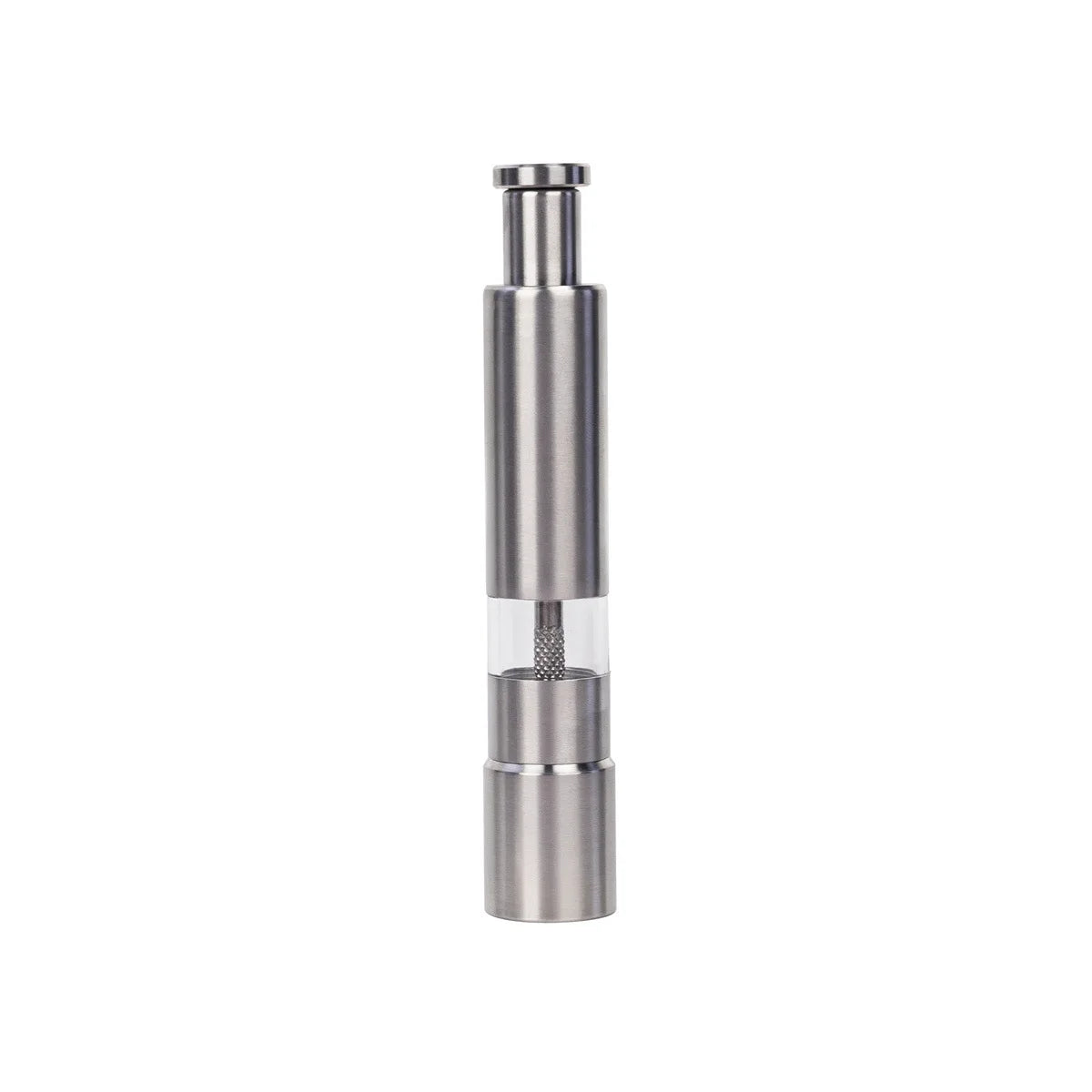 1-2PCS Stainless Steel Press Grinder,Manual Pepper Mill,Sea Salt Grinding Bottle,Pepper Powder Crusher,Kitchen Seasoning Grinder Qme