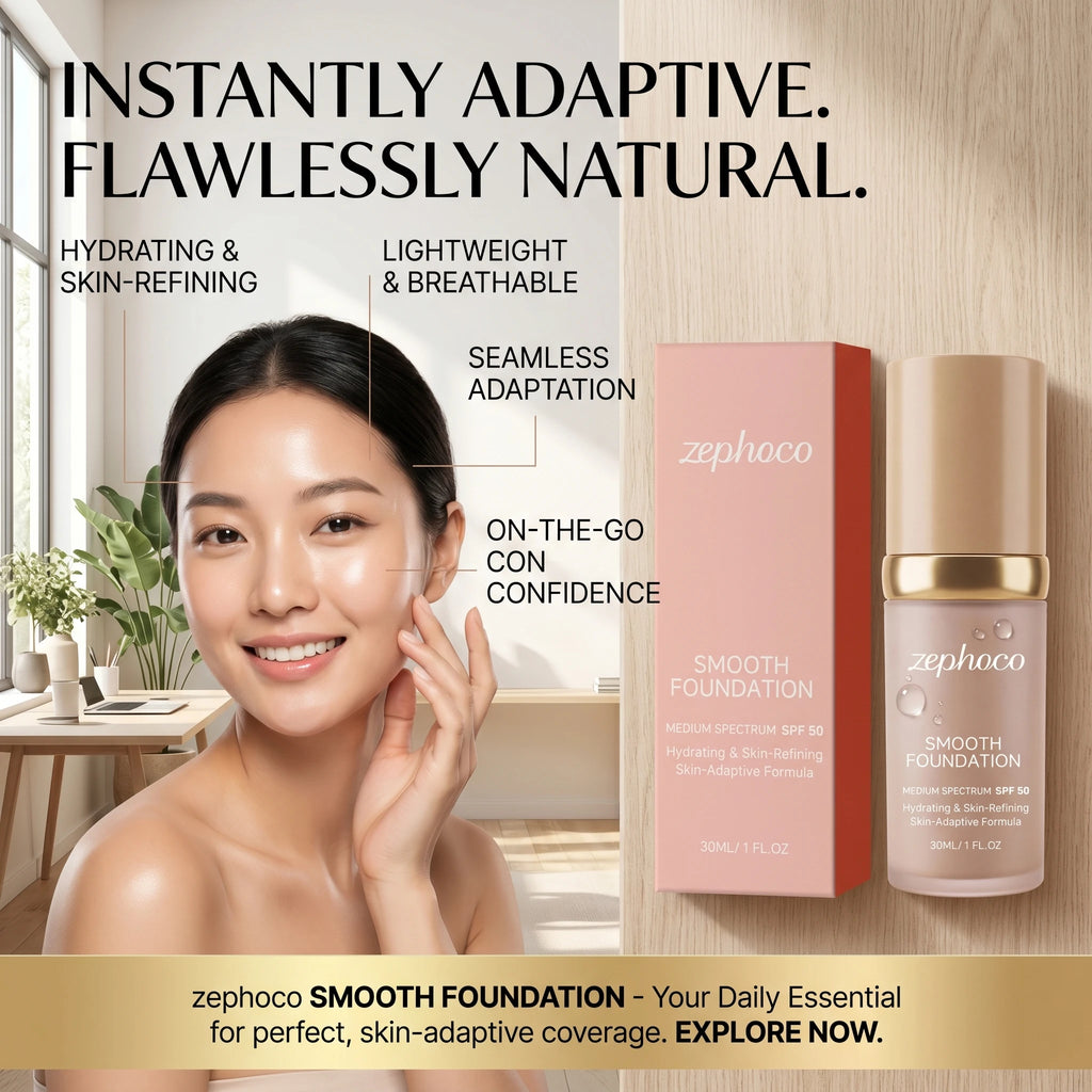 zephoco Color Changing Foundation Sunscreen Spf 50 Anti Aging Lasting Moisturizier Clearing Makeup Base Full Coverage Foundation Qme