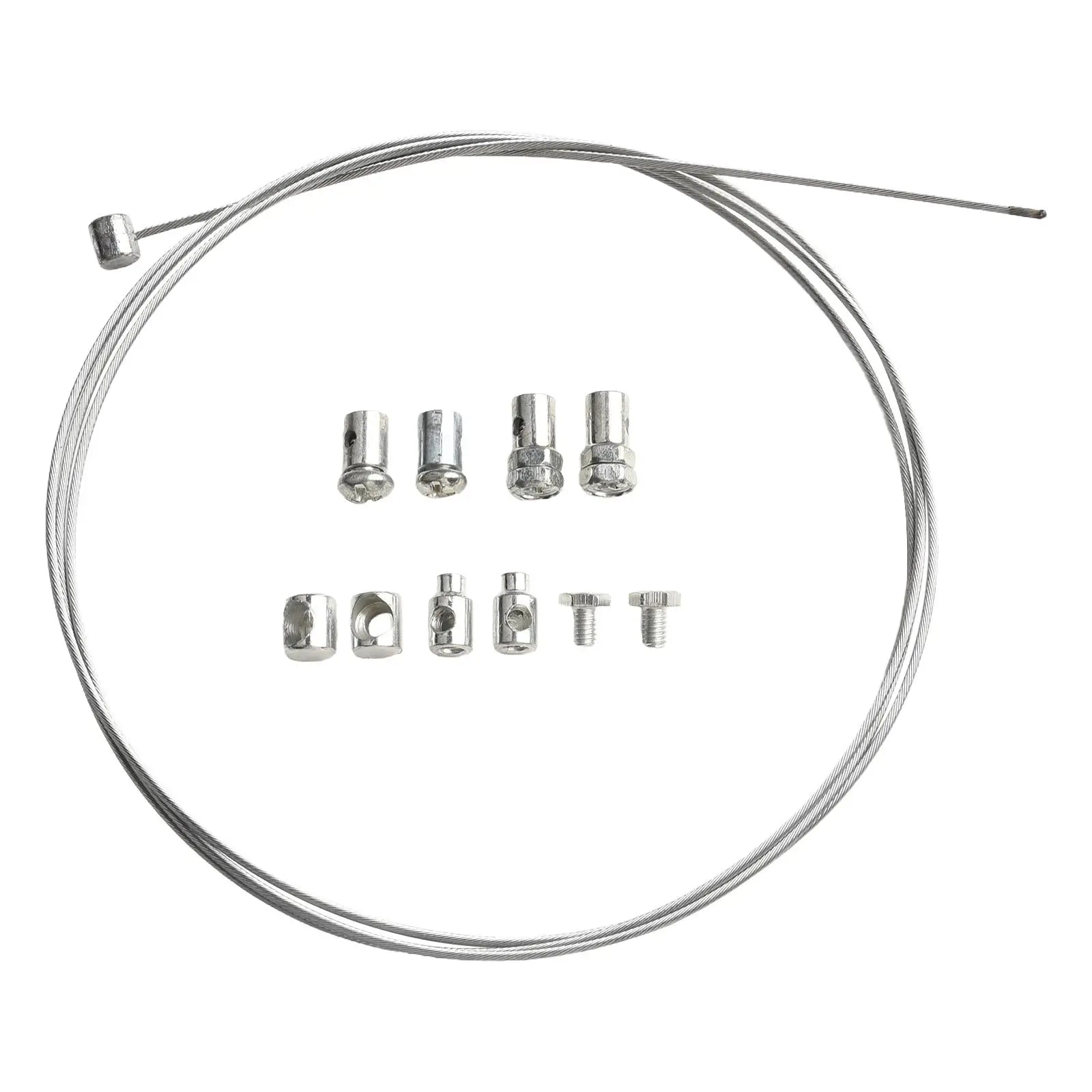Throttle Clutch Cable Repair Kit Solderless Nipple With Sleeve Nut Set With Cable Lawnmower Rotovator Lawn Mower Parts Qme