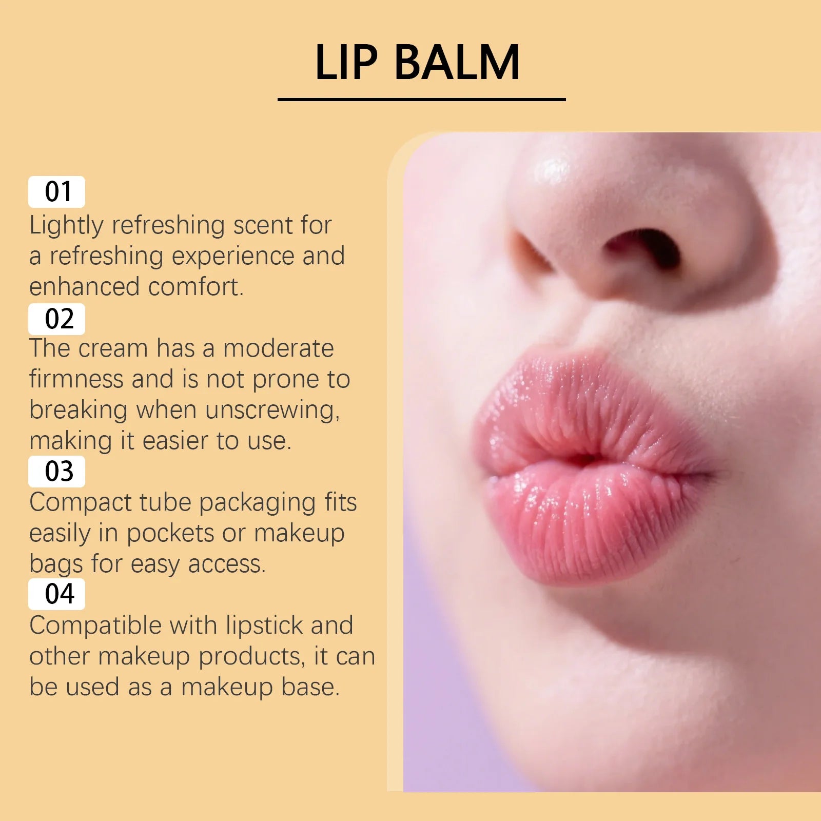 3-in-1 Lip Care Set Turmeric Nourishing Lip Balm Exfoliating Coconut Scrub & Hydrating Plumping Serum for Soft Smooth Lips Qme