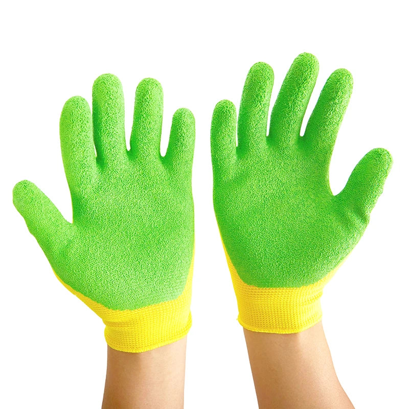 1Pair Breathable Children Gardening Gloves Durable Waterproof Anti Qme