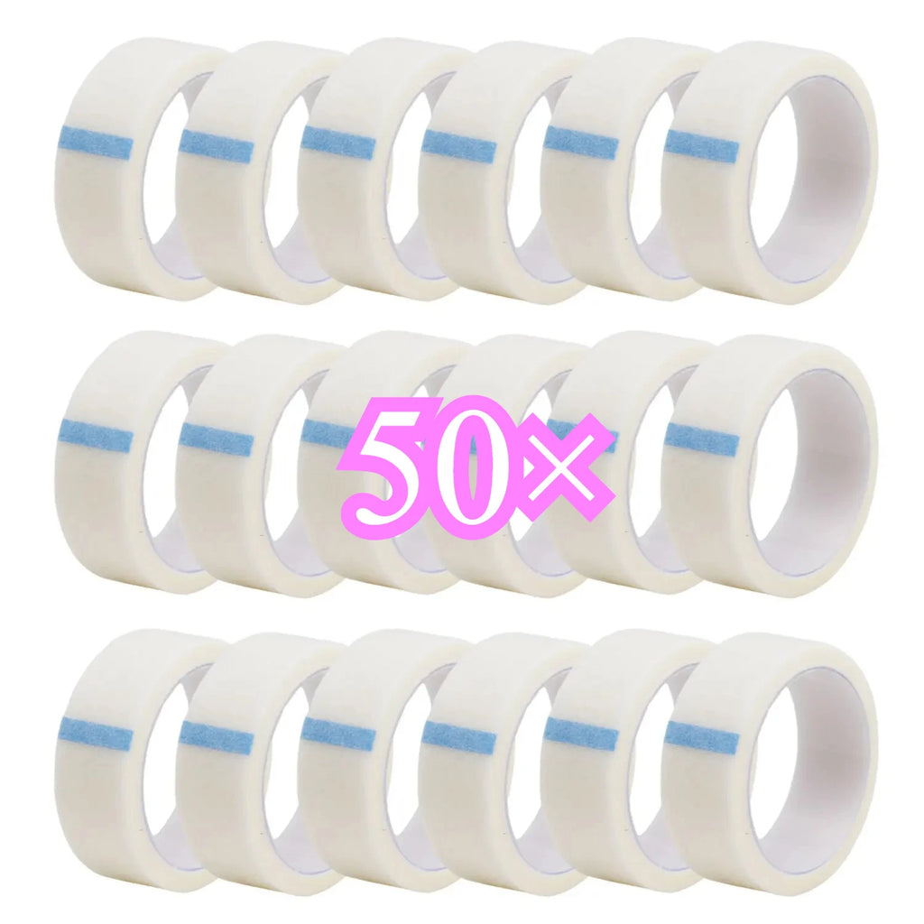 10/20/30/50 Rolls Eyelash Extension Paper Tape Roll Porous Non Woven Fabric Adhesive Tape For False Eyelash Patches Qme