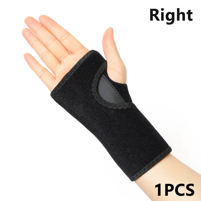 Adjust Splint Sprains Band Bandage Orthopedic Hand Brace Wrist Qme Right Black