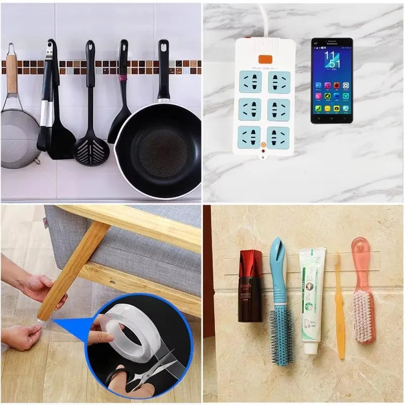 Super double-sided tape monster tape household appliances waterproof wall sticker decoration-resistant tape Qme